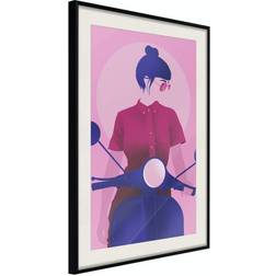 Arkiio Affisch Girl on Scooter [Poster] 20x30 Poster